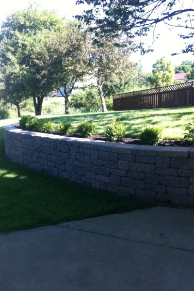Retaining Wall, Flower Bed Retaining Wall, Flower Bed