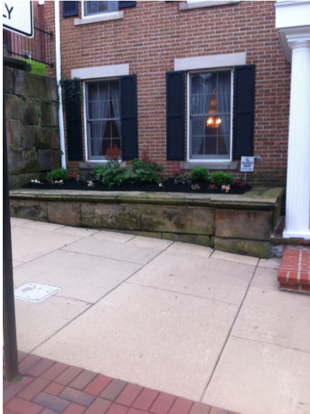 Retaining Wall with Steps Retaining Wall with Steps