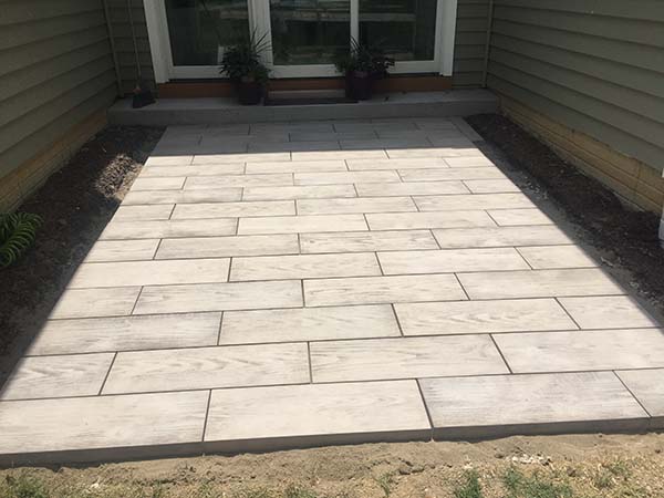 flat paver patio area flat paver patio area
