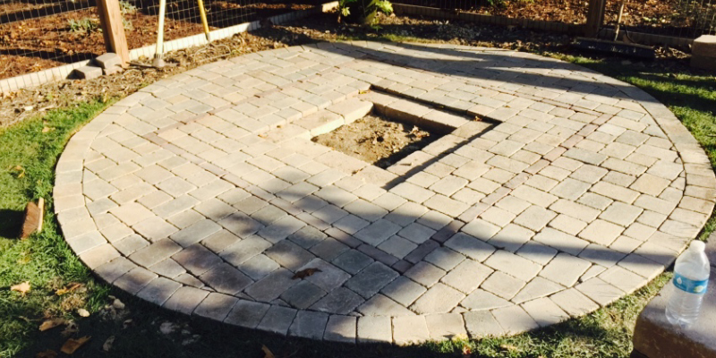 Flag Post Pavers Area Flag Post Pavers Area