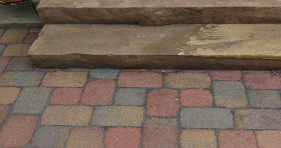 Side Porch, Step and Brick Pavers Side Porch, Step and Brick Pavers