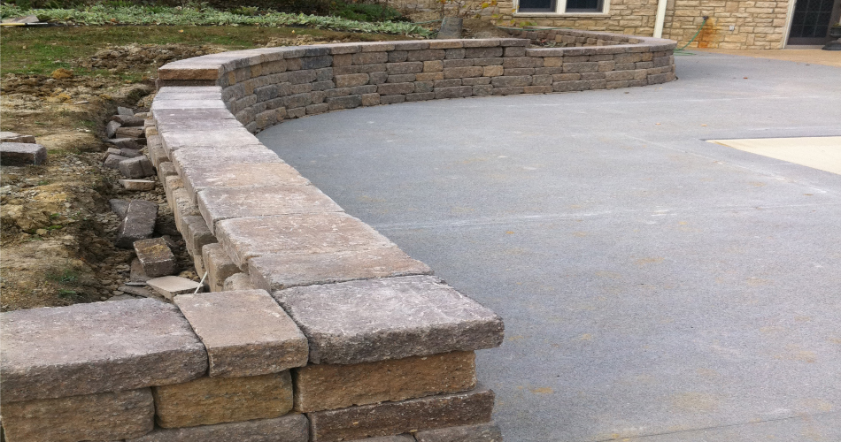 Side Driveway Retaining Wall Side Driveway Retaining Wall